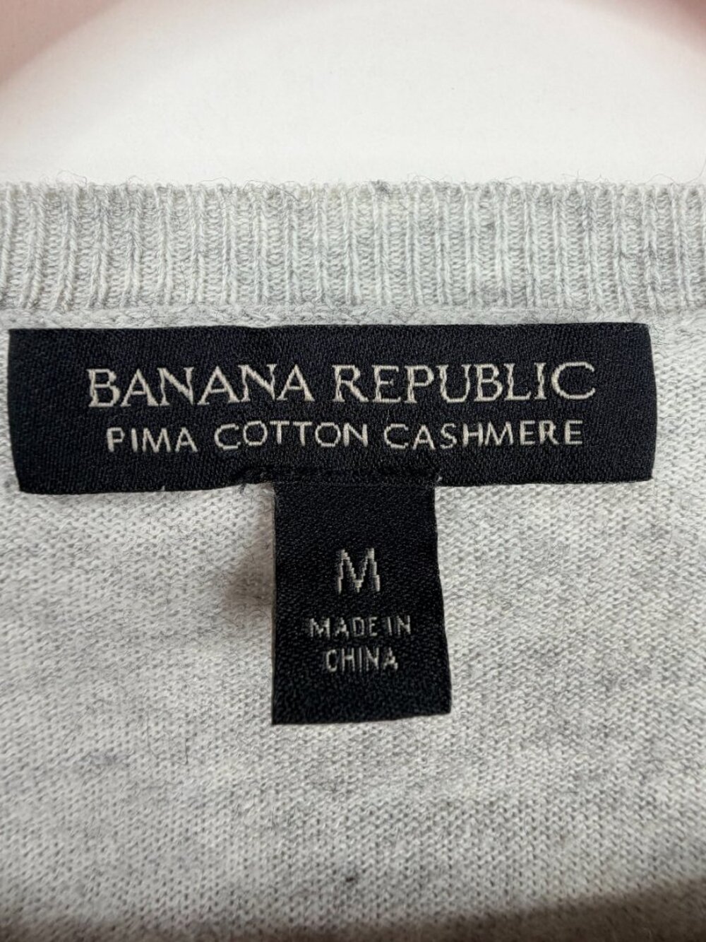 2/$30 Banana Republic New Anna Top Pima Cotton Cashmere Grey Sky 288245 #A2996 - Picture 5 of 8